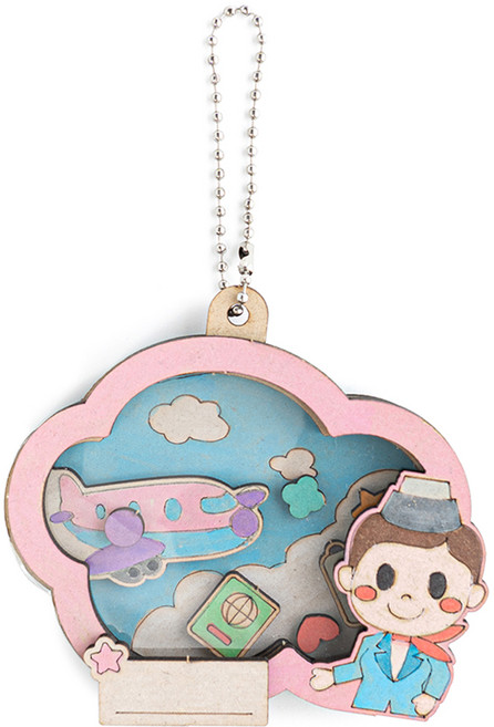 민화샵 직업 쉐이커 키링 만들기 S240001E, 승무원, 10개