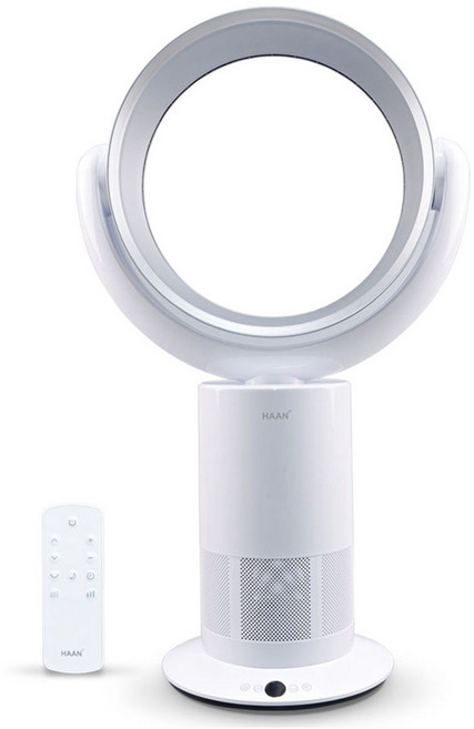 한경희생활과학 BLDC모터 원형 리모컨 날개없는 선풍기, HEF-FL1021