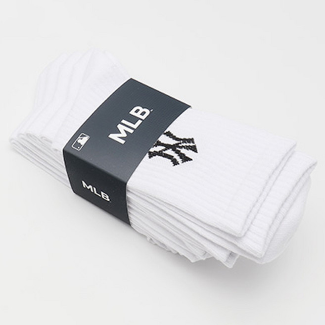 뉴욕양키스 MLB 남성용 패션 베이직 로고 장목 5족