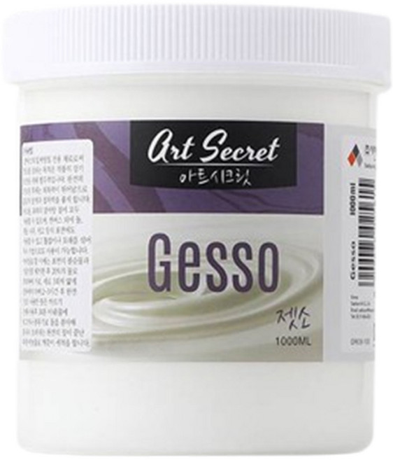 아트시크릿 캔버스 밑작업 미술용 젯소 GR636-1000, 1L, 1개