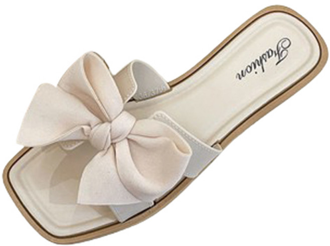 실버스 여성용 감탄 플랫 리본 슬리퍼 SV105