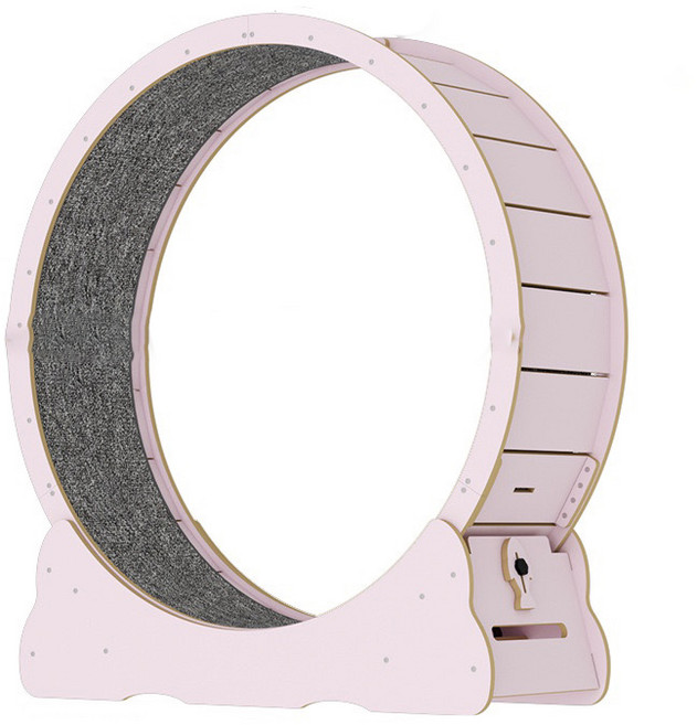 순잠 고양이 캣워크 런닝머신 스크래쳐 실내 운동훈련 헬스기구, 1개, 핑크