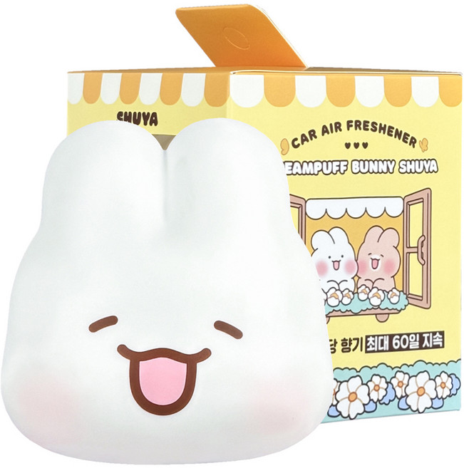 벨르아망 슈야토야 빅페이스 차량용 방향제 슈야, 1개, 프레쉬 코튼