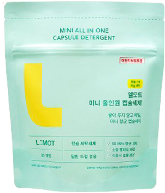 엘모트 미니 올인원 캡슐세제, 30개입, 1개