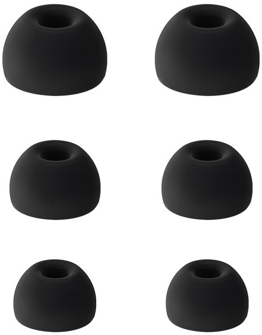 스페이스쉴드 Beats 스튜디오 버즈 플러스 호환 이어팁 세트, 블랙, 1세트
