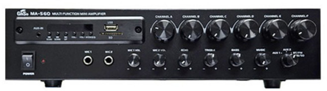 GNS 매장용 6채널 앰프 480W, MA-560