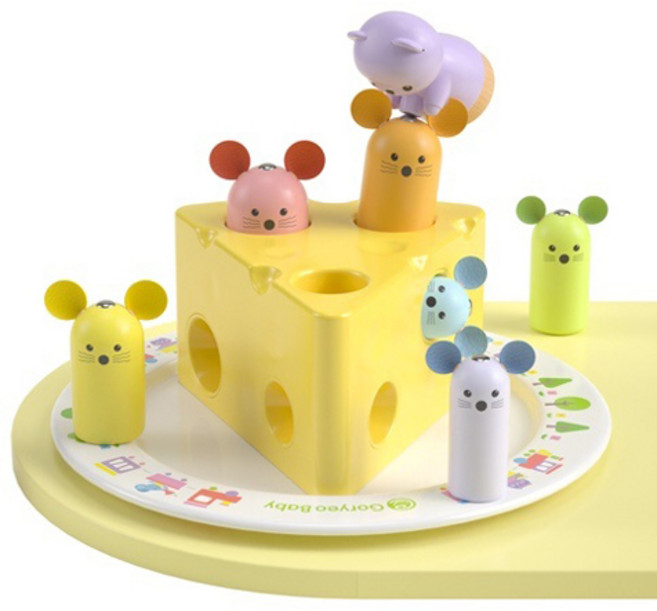 고려베이비 치즈구조 낚시놀이 장난감, 혼합색상, 1개