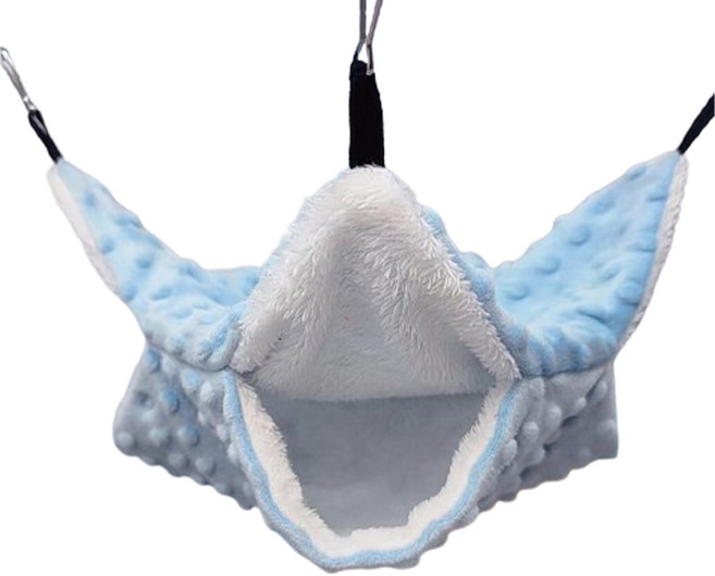 요런개 폼폼 구름 소동물 해먹 S, 블루, 1개