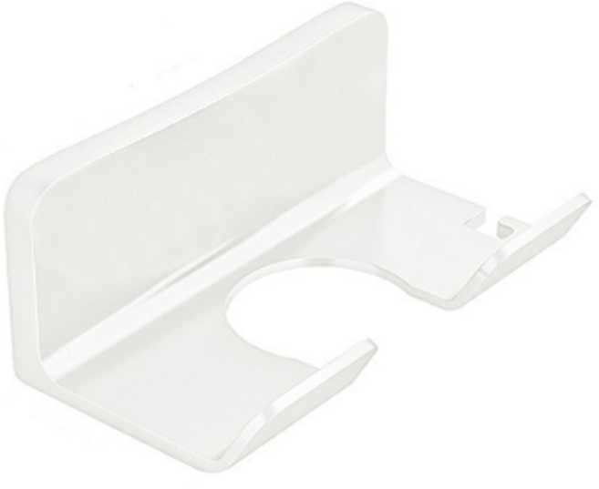 밝은리빙 접착식 드라이기 거치대, 화이트, 1개