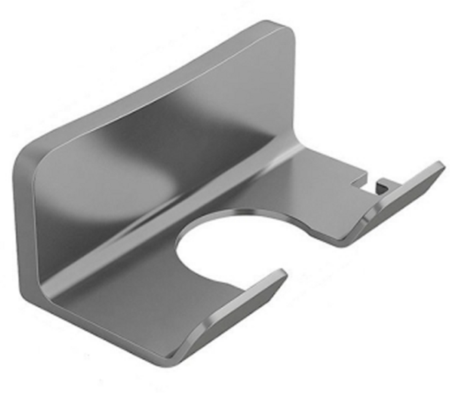 밝은리빙 접착식 심플 드라이기 거치대, 그레이, 1개