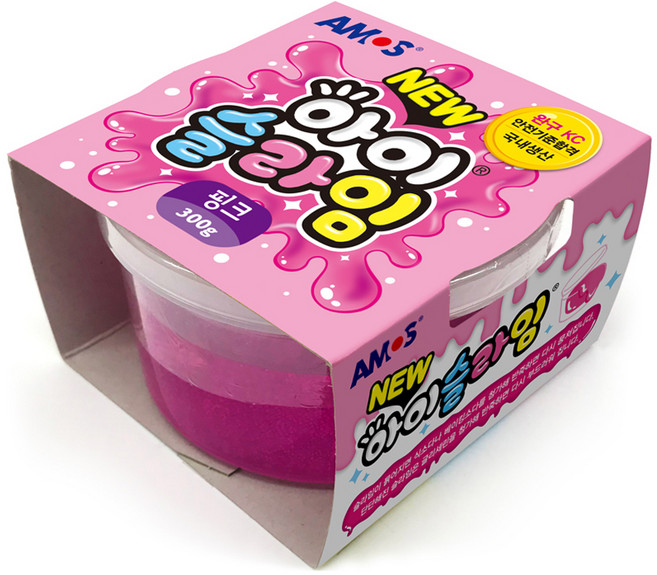아모스 아이 슬라임, 핑크, 300g, 1개