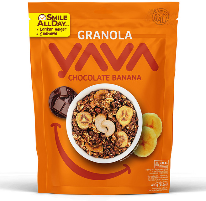 야바 그래놀라 초콜릿 바나나 시리얼, 400g, 1개