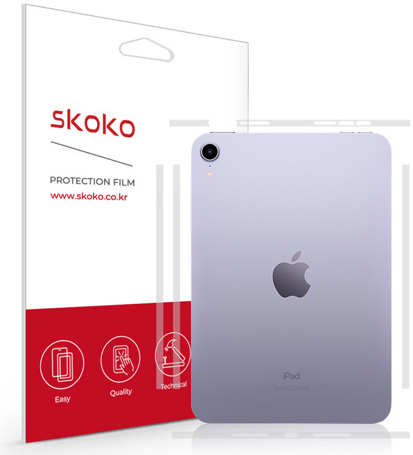 스코코 무광 측면 외부보호필름 2p 세트, 혼합색상, 1세트