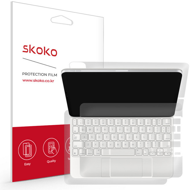 스코코 M2 매직키보드 무광 전신보호필름 세트, 혼합색상, 1세트