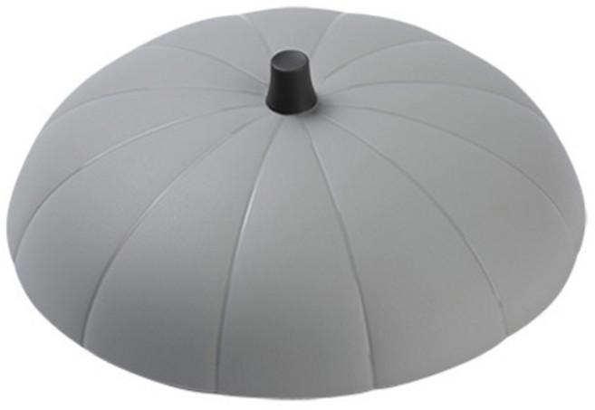 마미스테이블 국산 전자레인지 오븐 전용 식품실리콘 호박뚜껑, 라이트그레이, 1개