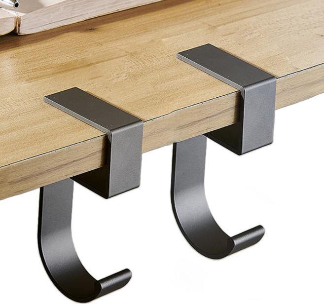 에스앤큐 간편 거치 휴대용 가방걸이, 블랙, 2개