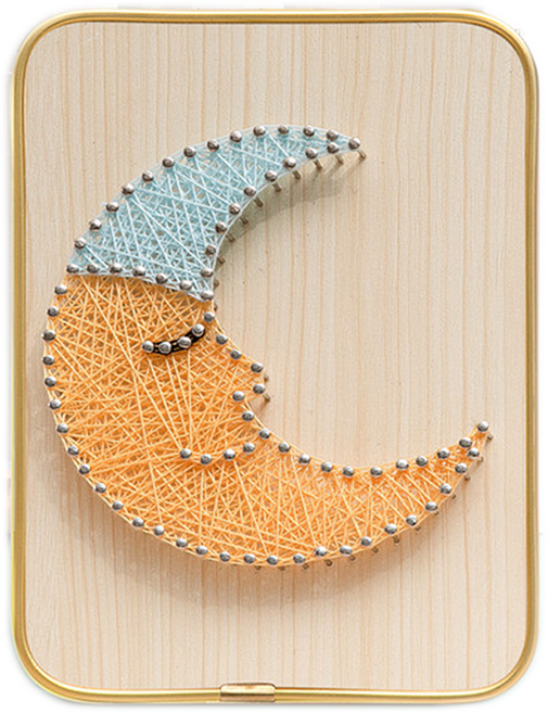 코히모 스트링아트 DIY 재료 액자 만들기 풀세트 3W349, 반달, 1개