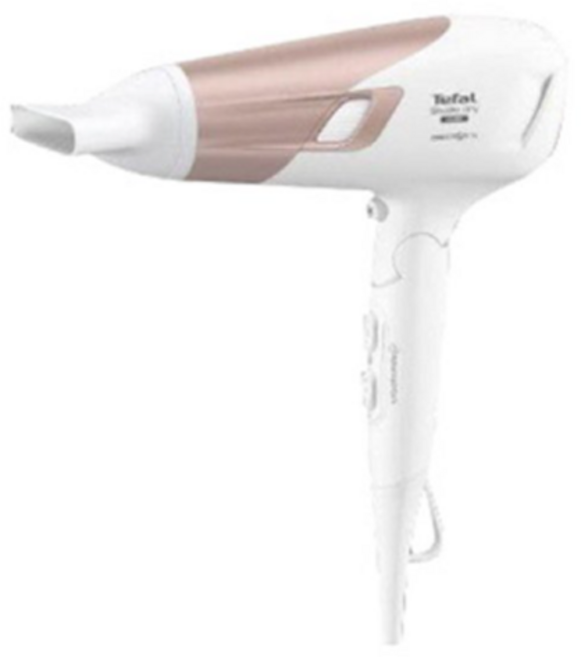 테팔 스튜디오 드라이 파워 접이식 헤어드라이어 2300W, HV5893K0, 로즈골드 + 화이트
