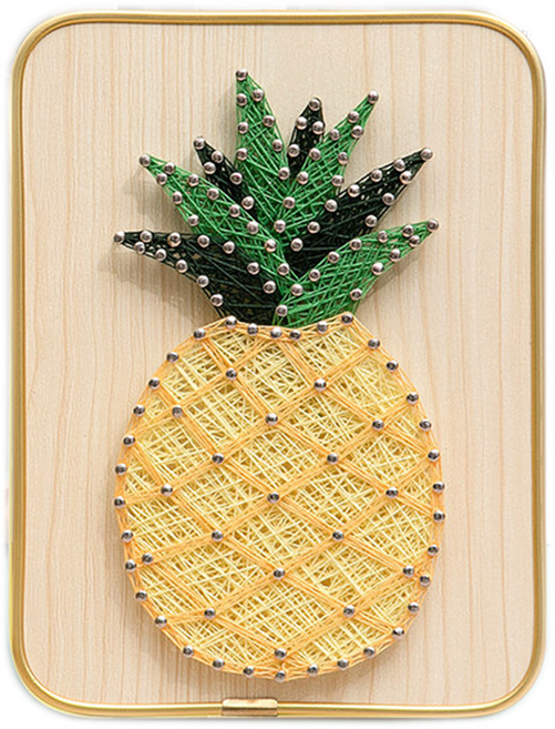 코히모 스트링아트 DIY 재료 액자 만들기 풀세트 3W349, 파인애플, 1개