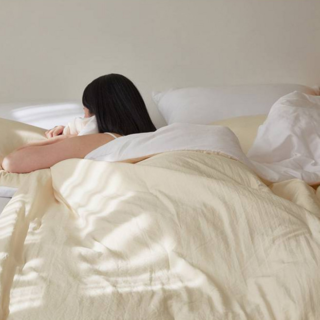 수딩밤 냉감 양면 여름 차렵이불 + 베개커버 세트