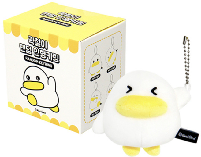 콜리 곽철이 인형 키링, 8cm, 랜덤발송, 1개