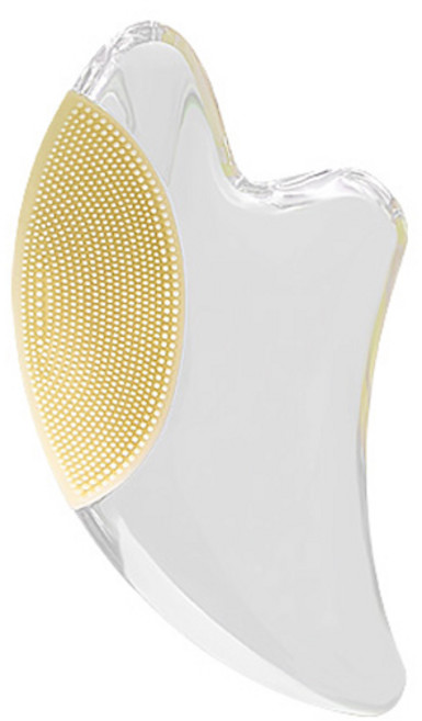 MAXCLINIC 水晶潔面刮痧刷, 米色 M35235, 1個