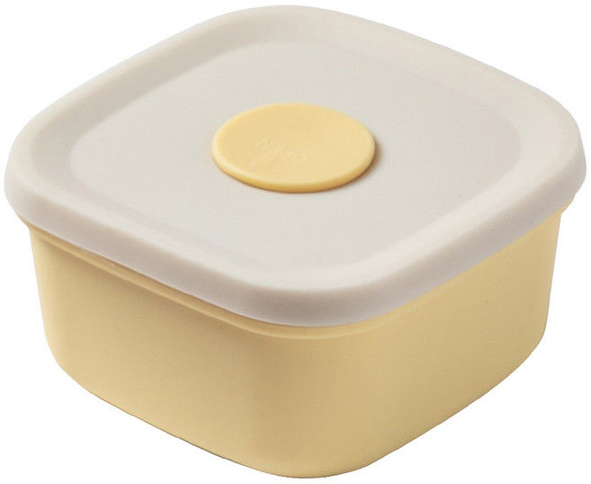 키친팩토리 실리콘 밥팩 아이보리+옐로우버터, 1개, 300ml