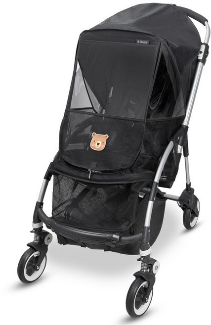 마니또 메쉬 부가부비 와펜 유모차 전용 방충커버, 베어, 1개