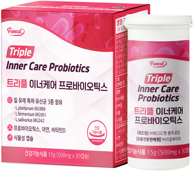 퍼니트 트리플 이너케어 프로바이오틱스 30정, 15g, 1개