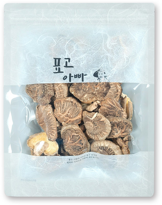 표고아빠네 참나무 원목 재배 말린 건조 표고버섯 못난이, 200g, 1개