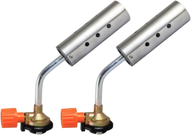 메리벨펀퍼니 감성캠핑 중형 수동가스토치, 혼합색상, 2개