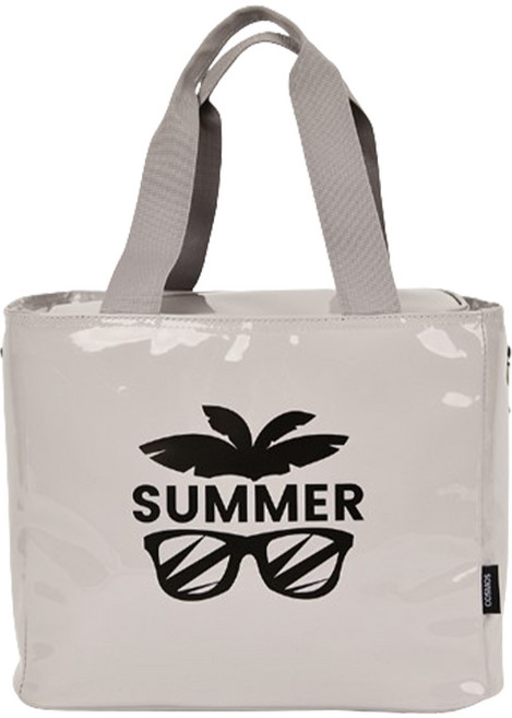 코스모스 에나멜 쿨백 15L, 그레이