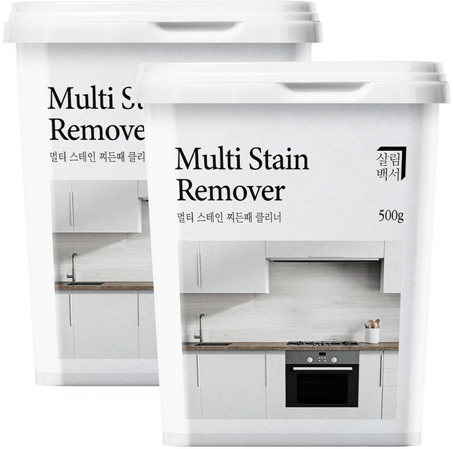 살림백서 멀티 스테인 찌든때 클리너, 500g, 2개