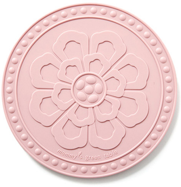 마미스테이블 연꽃 냄비받침, 미스티로즈, 1개