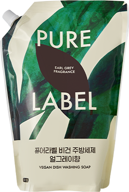 퓨어라벨 비건 주방세제 얼그레이향 리필, 1L, 1개