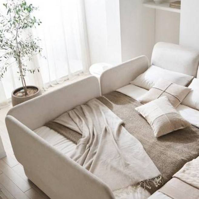 리바트 온드 침대 패브릭 사이드가드, 오션리지그레이샌드