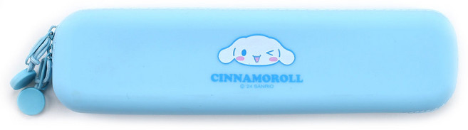 산리오캐릭터즈 실리콘 필통 시나모롤, 블루, 1개