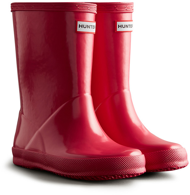 hunter kids 兒童 First Classic 亮面雨靴 KFT5094RGL