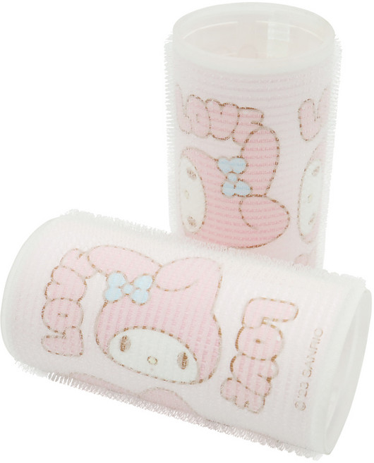 마이멜로디 러브 헤어롤 대, 핑크, 2개