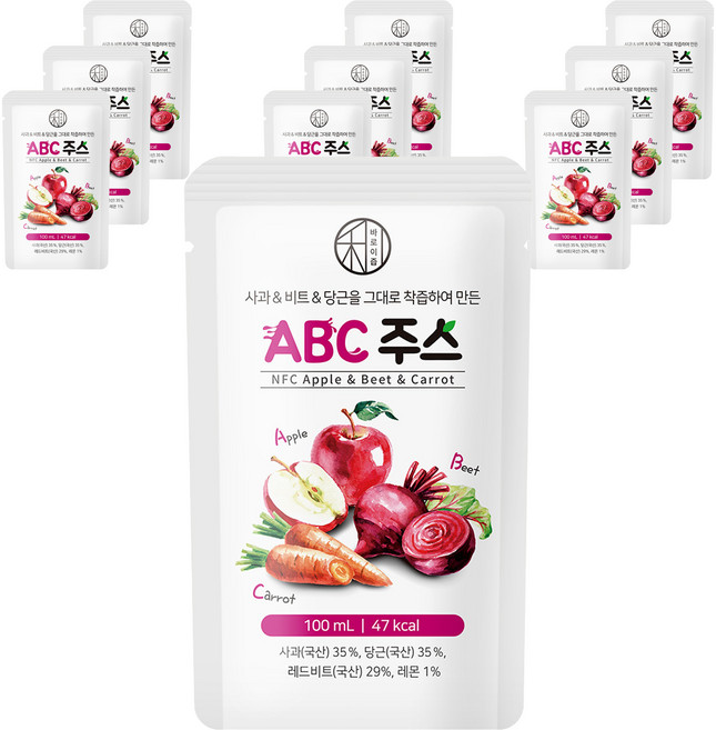 바로이즙 ABC 주스 10p, 100ml, 1개