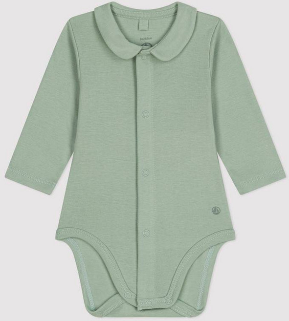 PETIT BATEAU 小帆船 嬰兒用彼得潘領連身衣 NUS41NB15FMT
