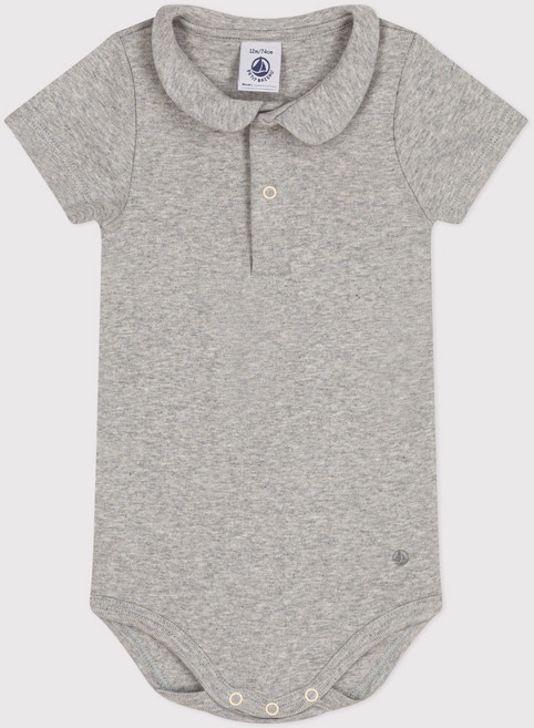 PETIT BATEAU 小帆船 幼兒用彼得潘領棉質連身衣 NUM41NB97FGY
