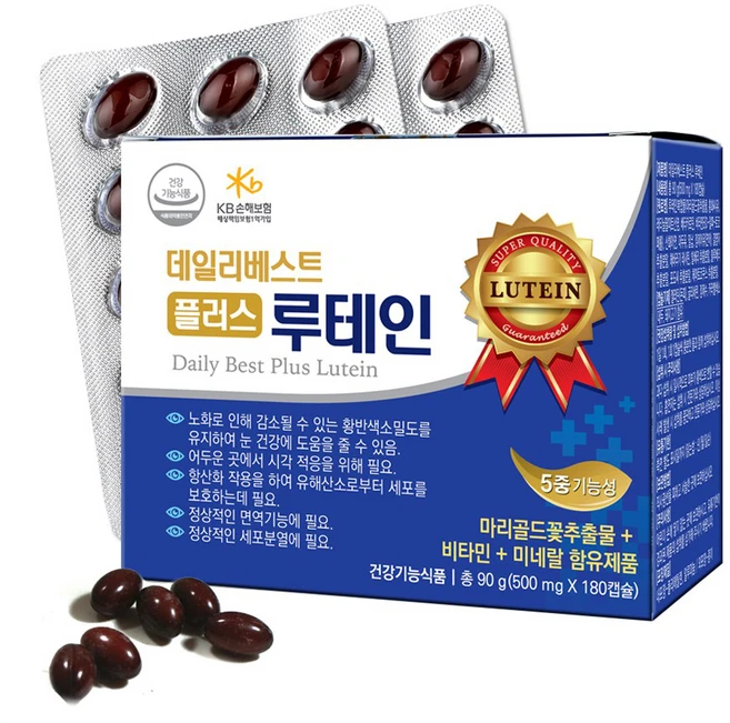 데일리베스트 플러스 루테인 90g, 1개, 180정 - 쿠팡