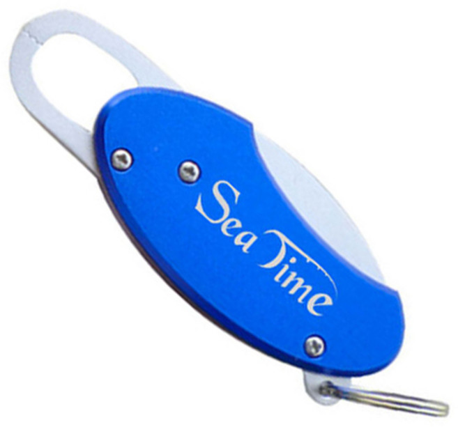 씨타임 알루미늄 D형그립 소형 피싱 립그립 BL003, 블루, 블루, 1개