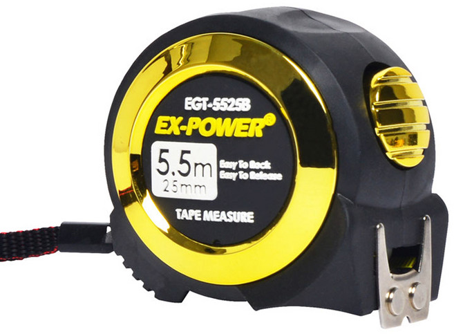 이엑스파워 오토락 줄자 EGT-5525B, 1개