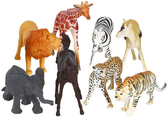 캐스비 동물왕국 사파리 피규어 세트 KBN2546, 1세트