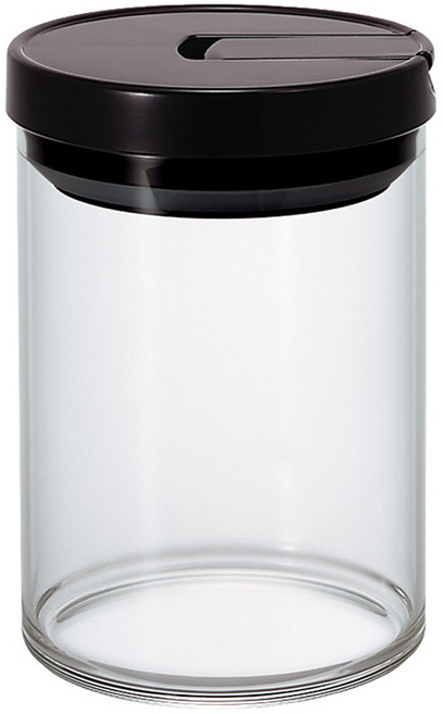 하리오 커피 캐니스터 M 200g MCNR-200-B, 블랙, 1개