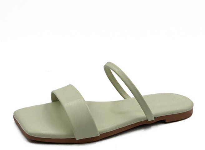 피어니스트 여성용 피쉬 스퀘어 슬리퍼