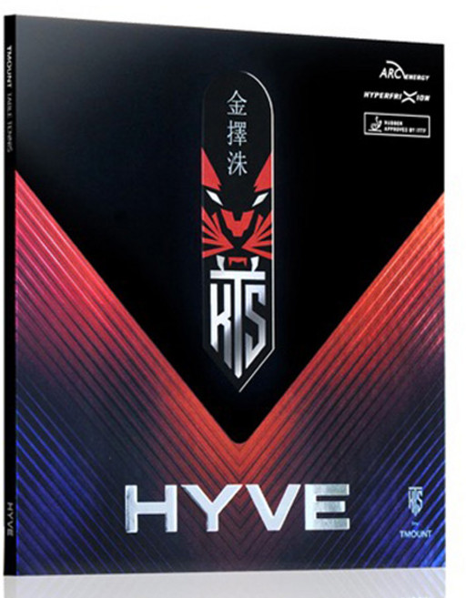 KIM TAEK SOO TMOUNT Hive 桌球膠皮, 黑色, 1個