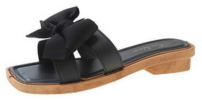 피어니스트 여성용 리본 스트랩 슬리퍼